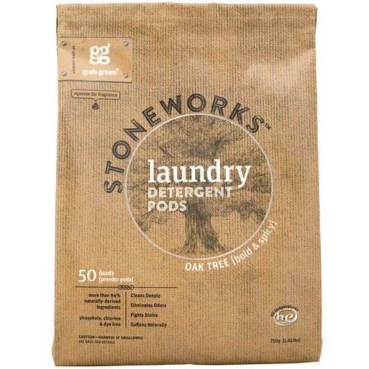 Grab Green - Stoneworks Laundry Pods Oak Tree 50 loads -