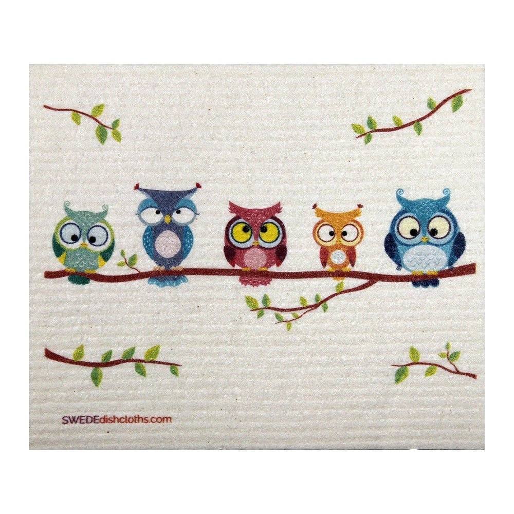 SWEDEdishcloths - Swedish Dishcloth Owl Friends Spongecloth