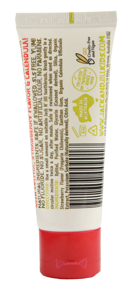 Jack N' Jill Kids & The Natural Family Company - Strawberry Jack N' Jill Natural Toothpaste