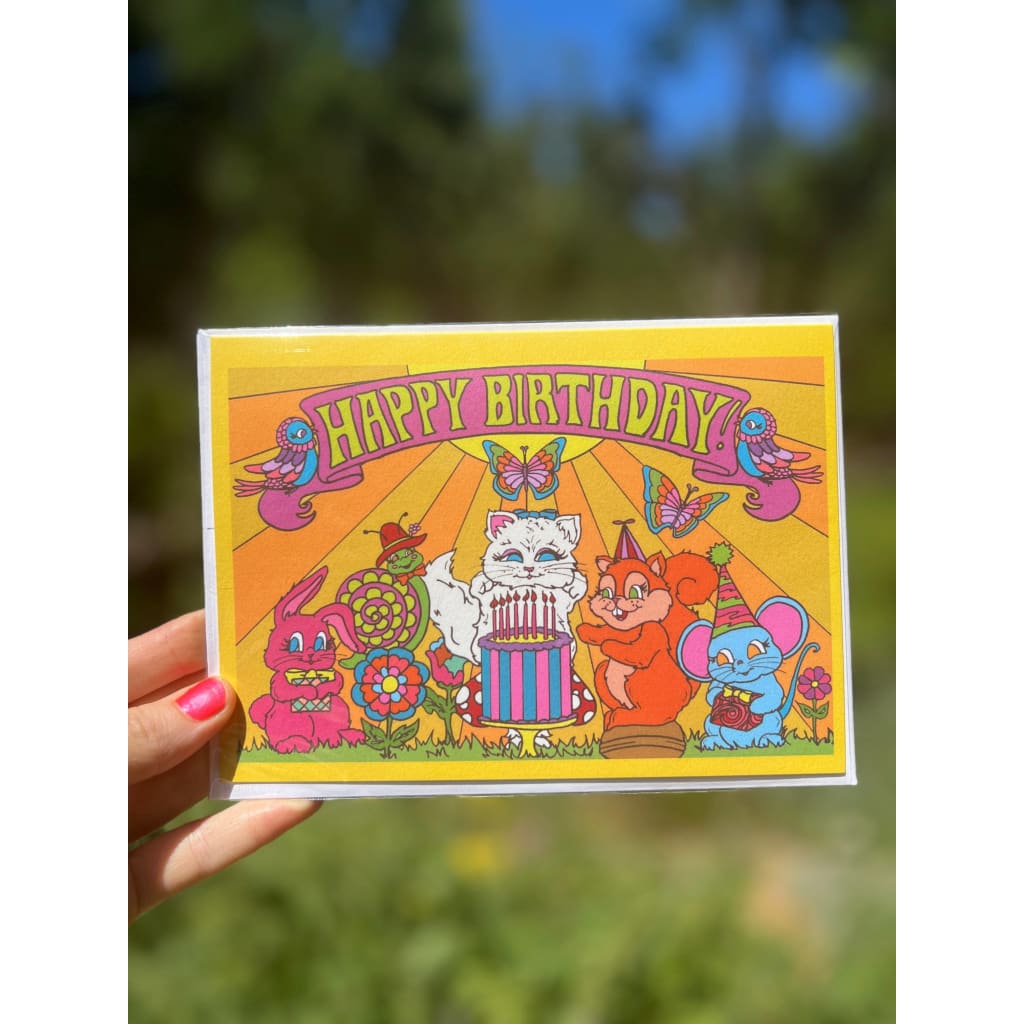 Astral Weekend - Greeting Card Happy Birthday Animal Party