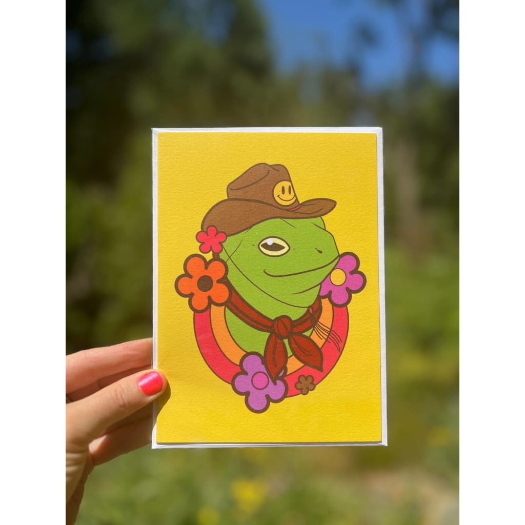Astral Weekend - Greeting Card Howdy Frog - Home & Garden