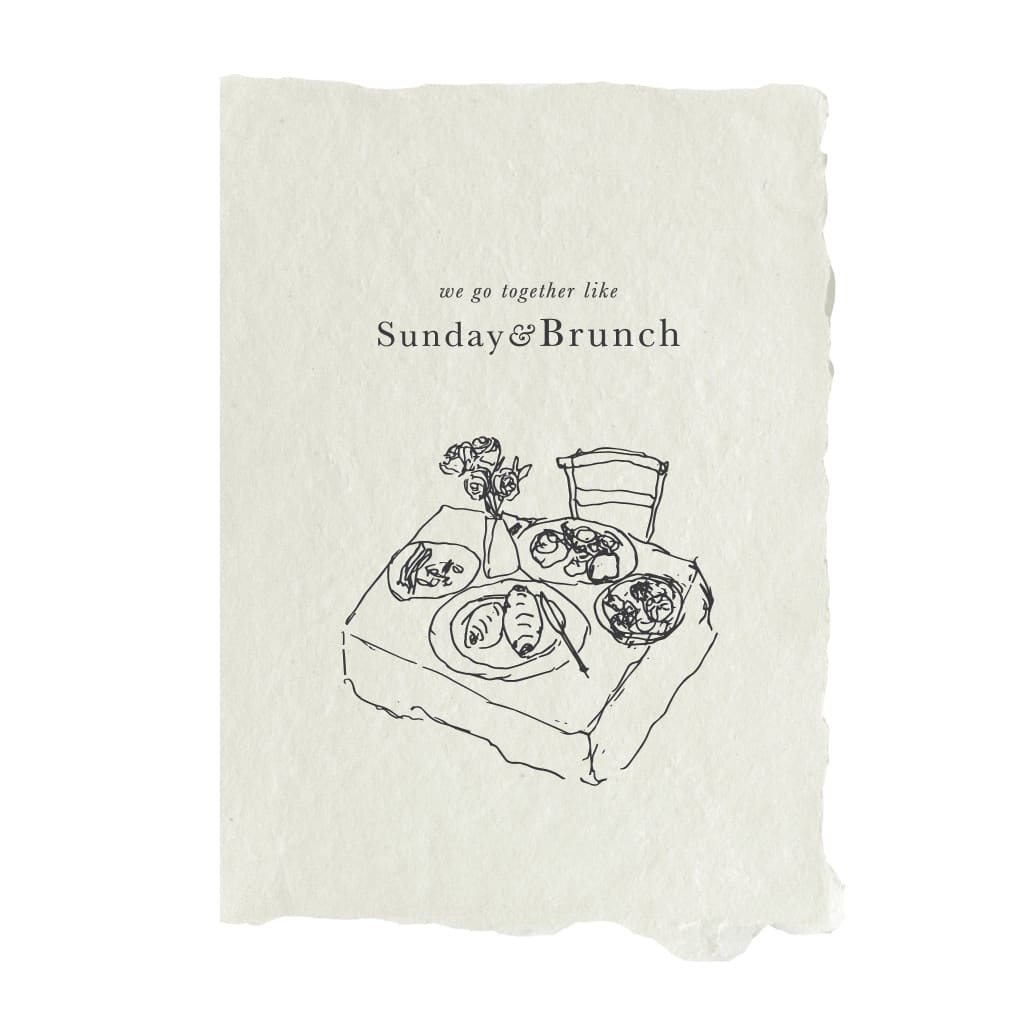 farmette - we go together like Sunday & Brunch card - Home &