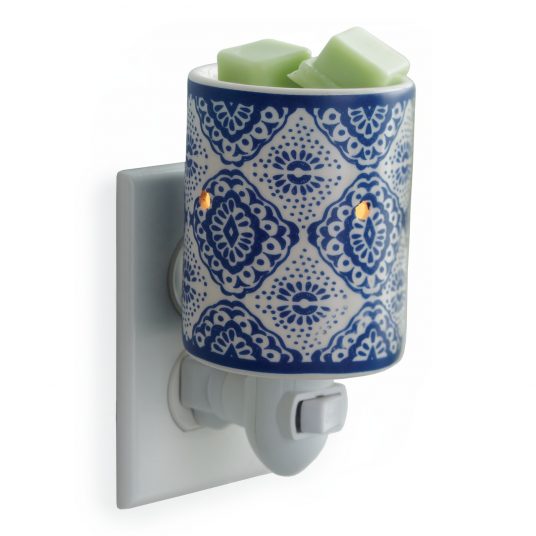 Candle Warmers - Indigo Porcelain Pluggable Fragrance Warmer