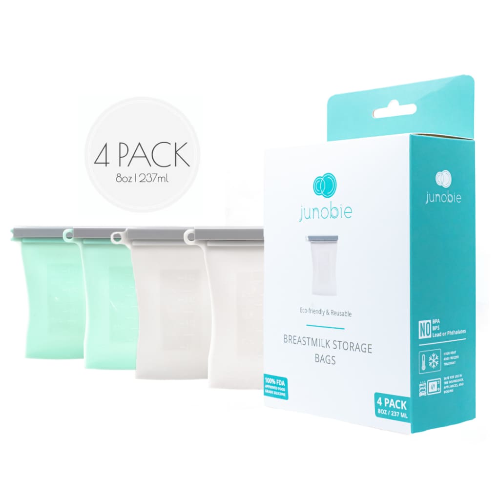 Junobie - The Bundled 4-Pack Reusable Breastmilk Storage
