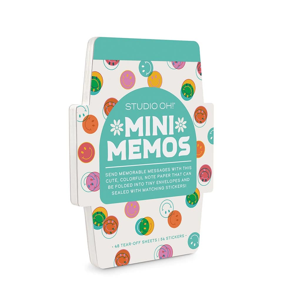 Studio Oh! - Happy Vibes Mini Memo with Stickers - Home &