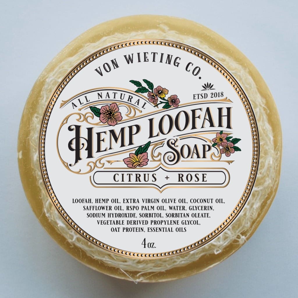 Von Wieting Co. - Citrus Rose Loofah Soap - Bath & Body