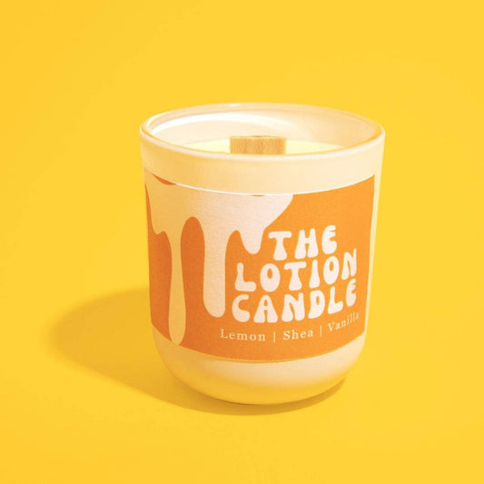 The Lotion Candle - Lemon Shea Vanilla Lotion Candle