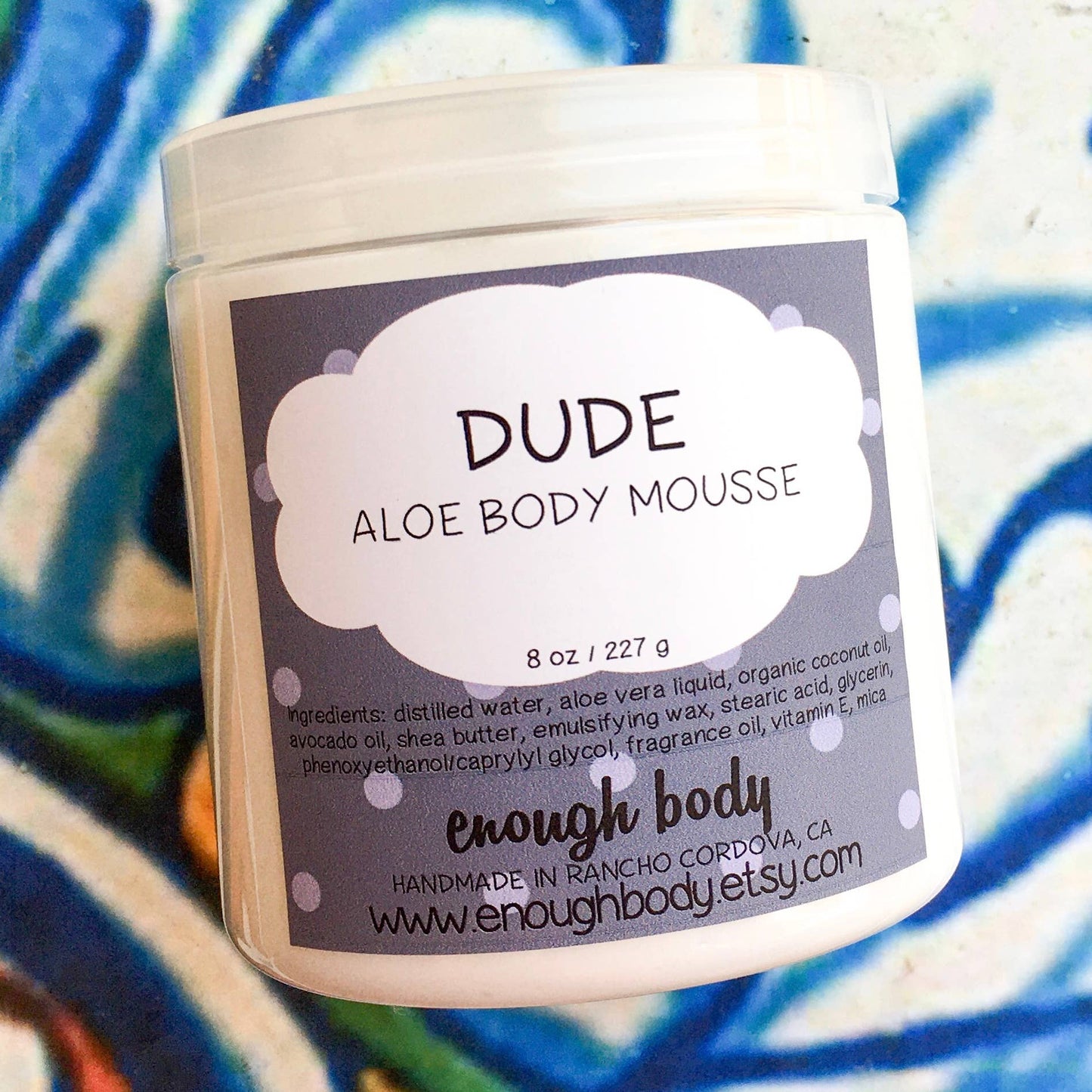 Suficiente cuerpo - Dude Aloe Body Mousse ~ Manteca corporal ~ Loción corporal