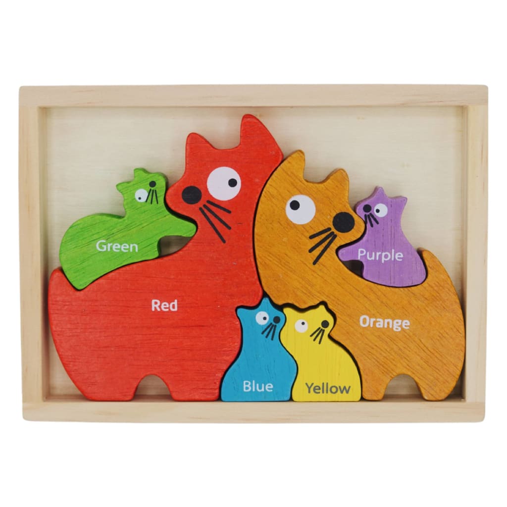 BeginAgain - Cat Family Puzzle - Bilingual! - Home & Garden