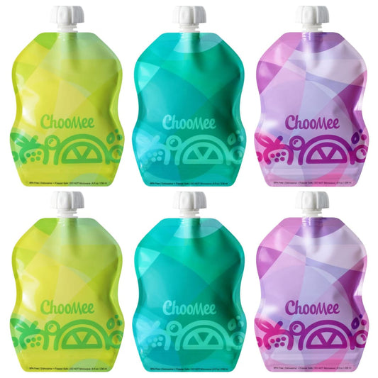 ChooMee - SnakPack Reusable Food Pouch - 6 CT | 8 oz 
