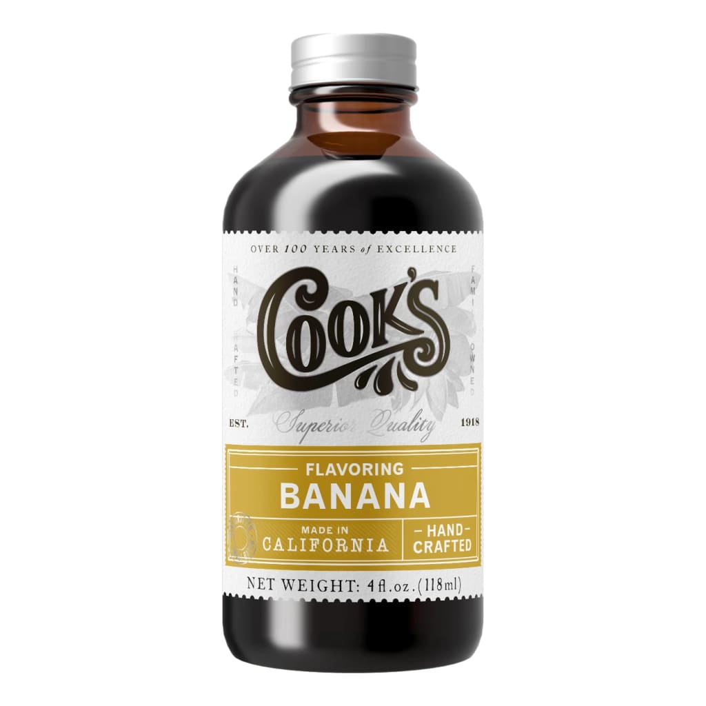 Cook Flavoring Company - Natural Banana Flavoring - 4oz - 