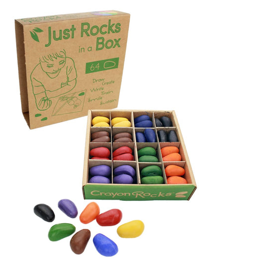 Crayon Rocks - Just Rocks in a Box - 8 Colors / 64 Crayons -