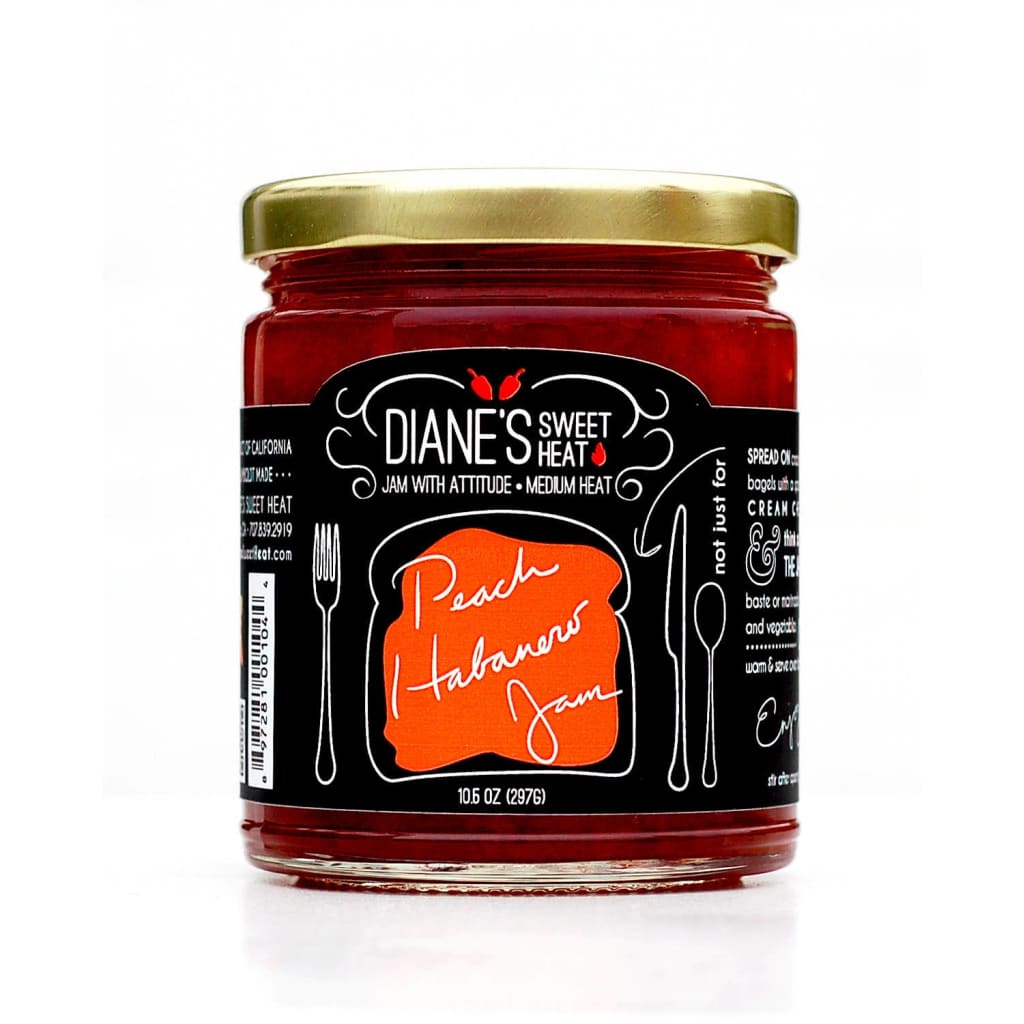 Diane’s Sweet Heat - Peach Habanero Jam - 5oz - Home & 