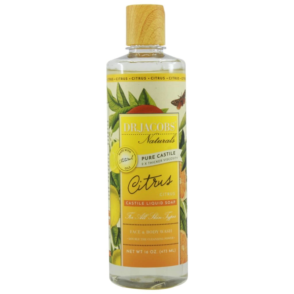 Dr Jacobs Naturals - Castille Liquid Soap - Citrus - 16 oz -