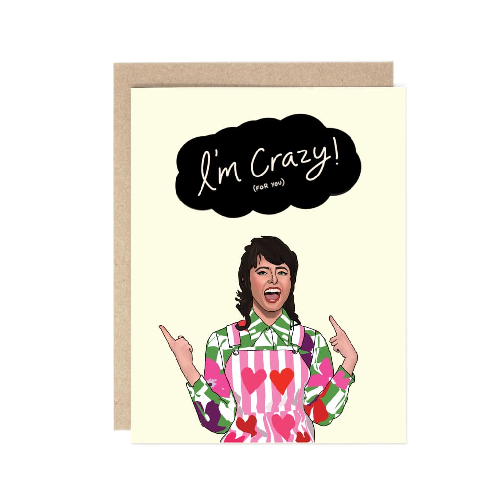 Drawn Goods - I’m Crazy (for you) SNL Card - Greeting & Note