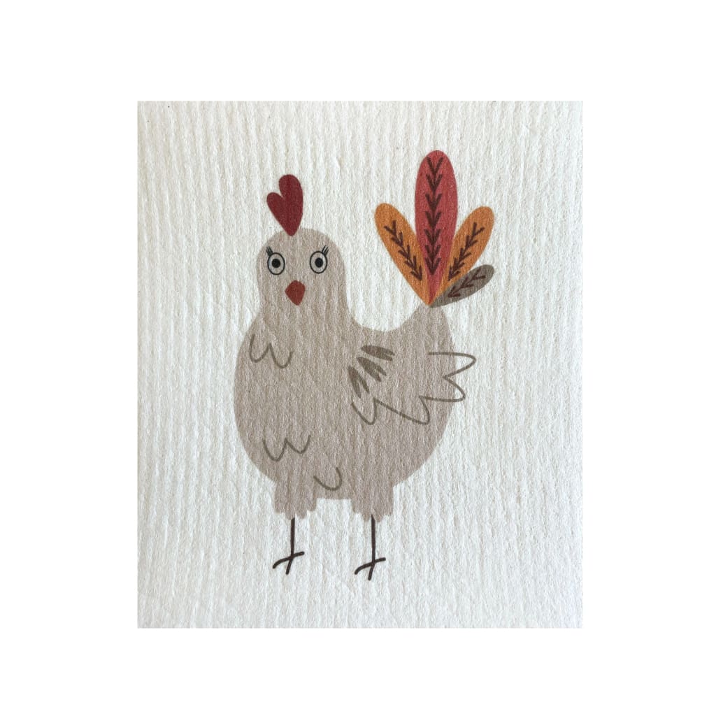 Ink and Fiber Designs - Chicken Swedish Sponge Cloth - Home 