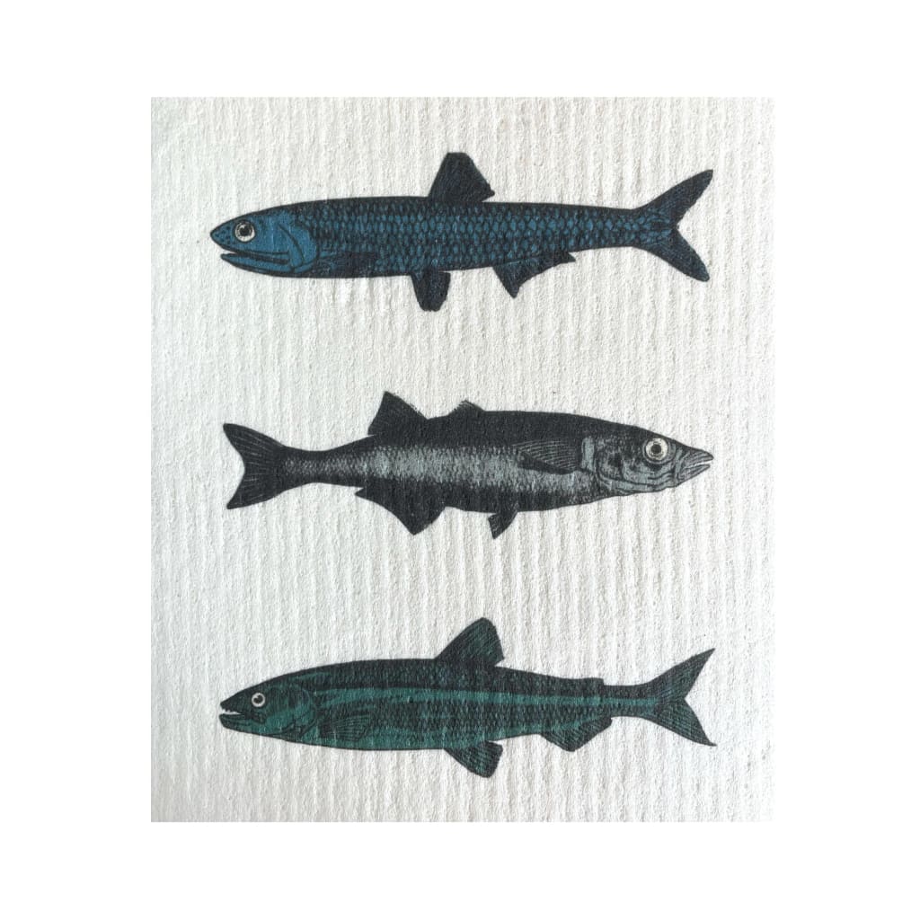 Ink and Fiber Designs - Fish Swedish Sponge Cloth - Home & 