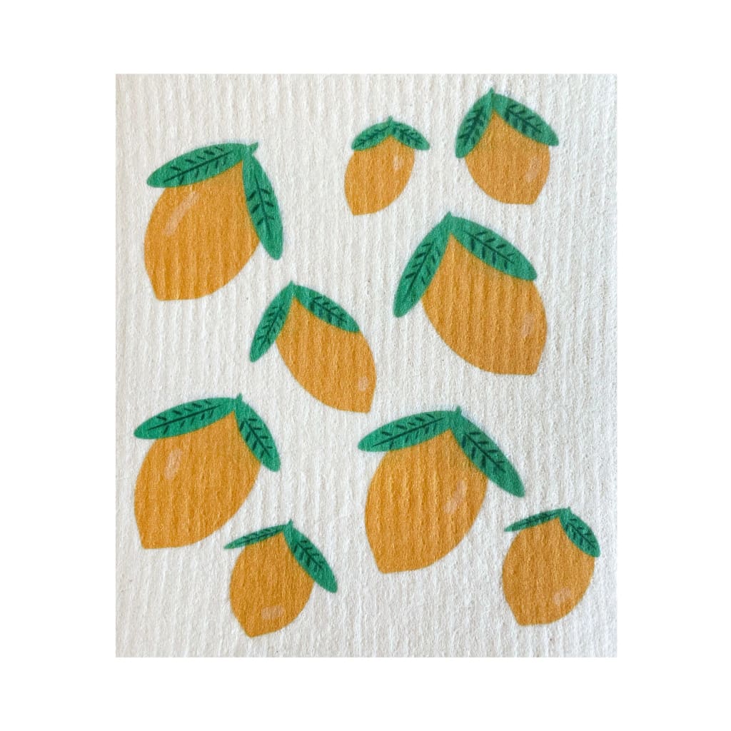 Ink and Fiber Designs - Whole Lemon Swedish Sponge Cloth -