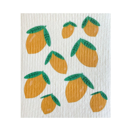Ink and Fiber Designs - Whole Lemon Swedish Sponge Cloth -