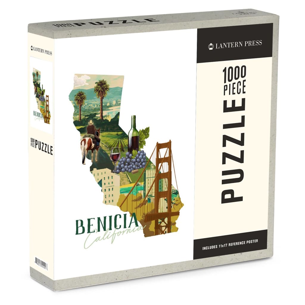 Lantern Press - 1000 Piece Puzzle Benicia California - Home
