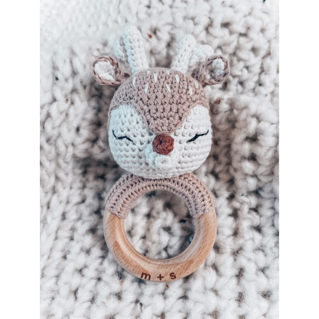 Marlowe and Sage - Deer Hand Crochet Rattle - Health & 