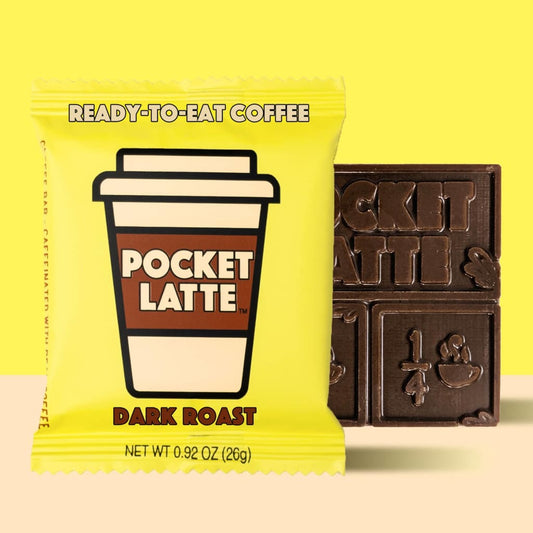 Pocket Latte - Dark Roast - Coffee Chocolate Bar - Home &