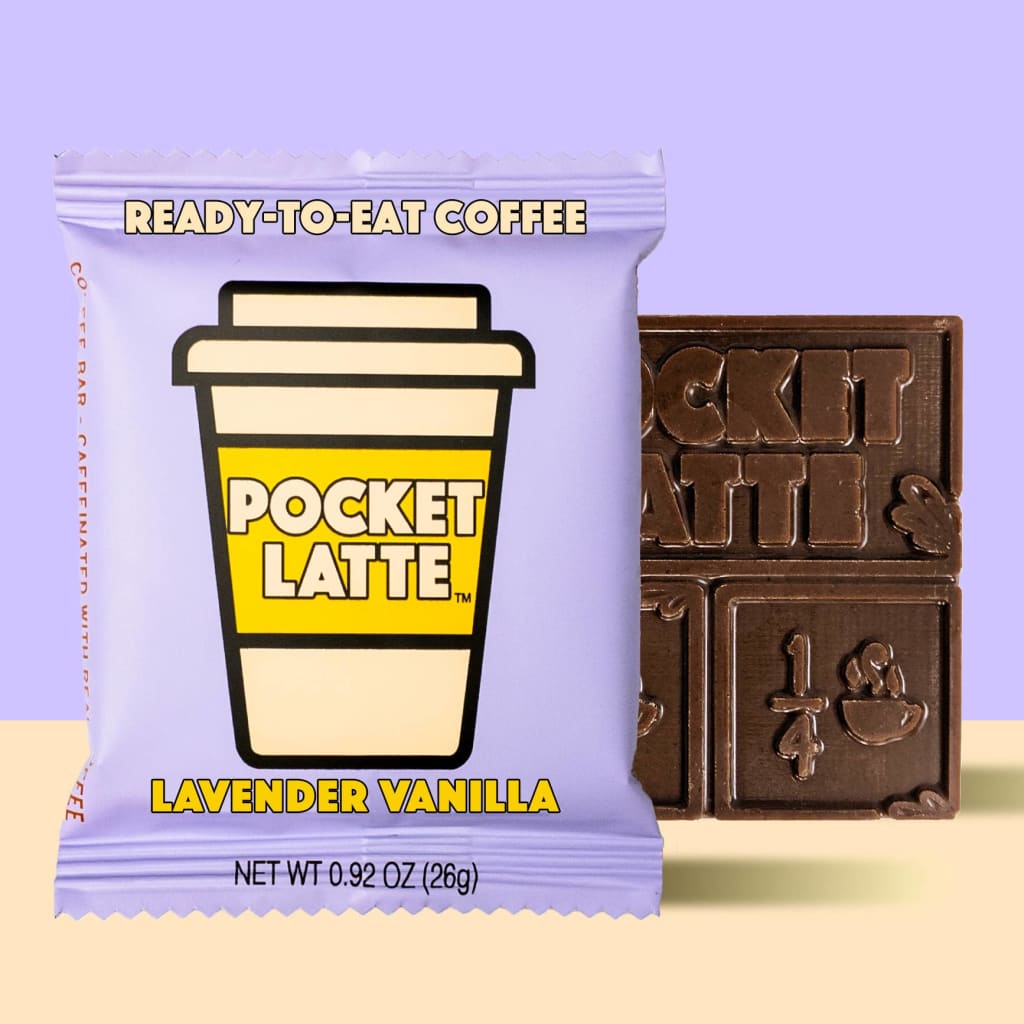 Pocket Latte - Lavender Vanilla - Coffee Chocolate Bar -
