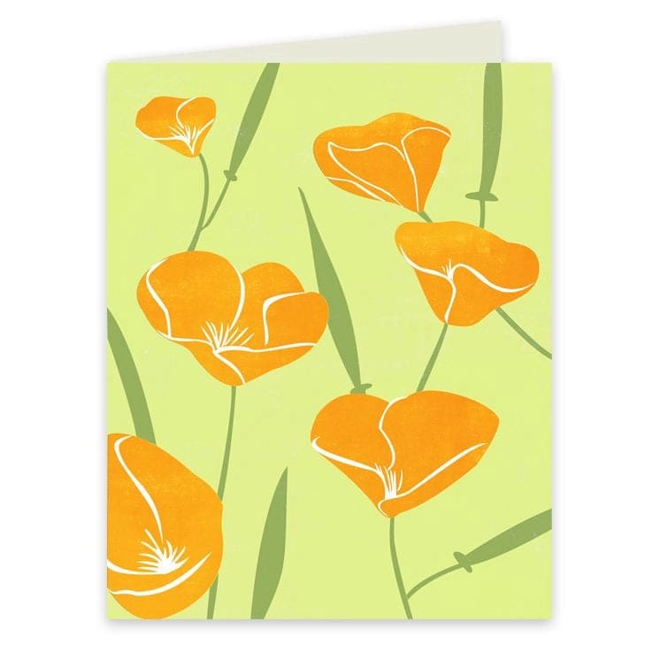 Rigel Stuhmiller - Single Folding Card “California Poppies” 
