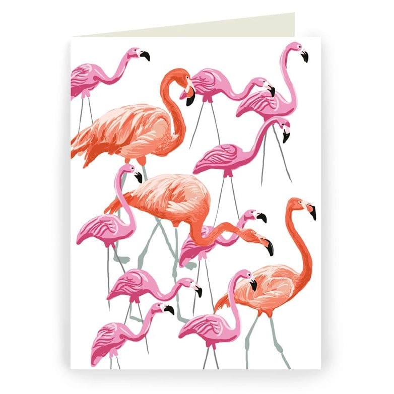 Rigel Stuhmiller - Single Folding Card Flamingos - Home & 