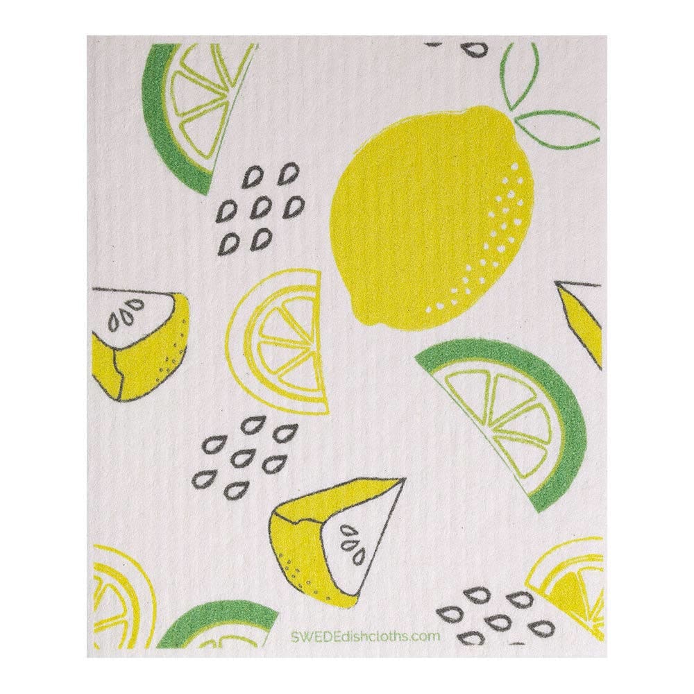 SWEDEdishcloths - Swedish Dishcloth Lemon Lime Spongecloth -