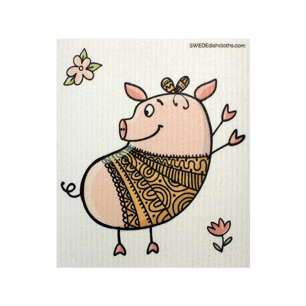 SWEDEdishcloths - Swedish Dishcloths Dancing Pig Sponge