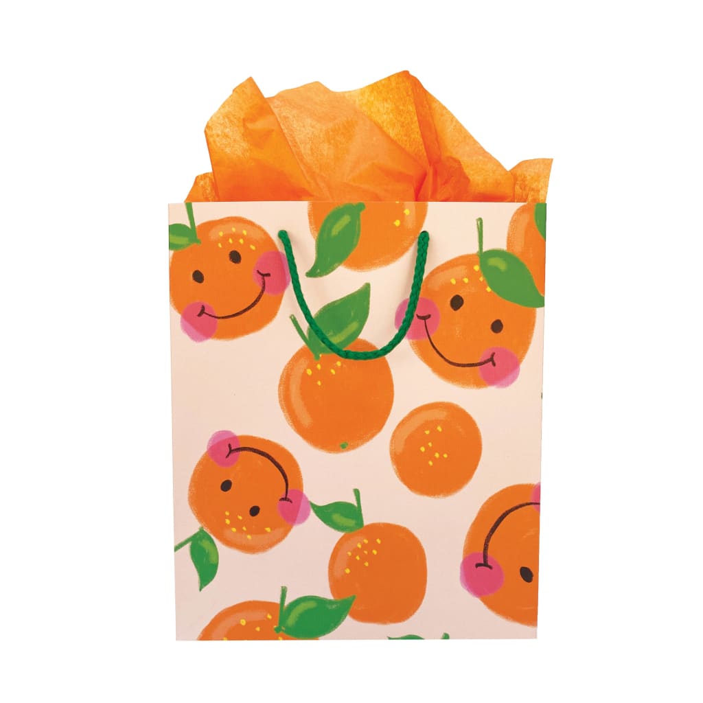 The Social Type - Smiley Orange Gift Bag - Home & Garden