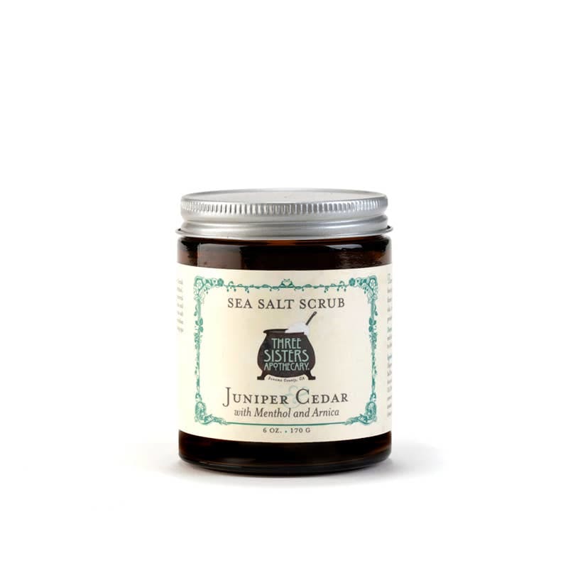 Three Sisters Apothecary - Juniper & Cedar Sea Salt Scrub - 