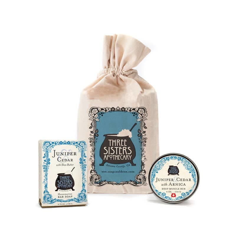 Three Sisters Apothecary - Muslin Gift Set - Bar Soap & Body