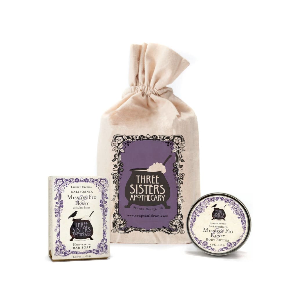 Three Sisters Apothecary - Muslin Gift Set - Bar Soap & Body