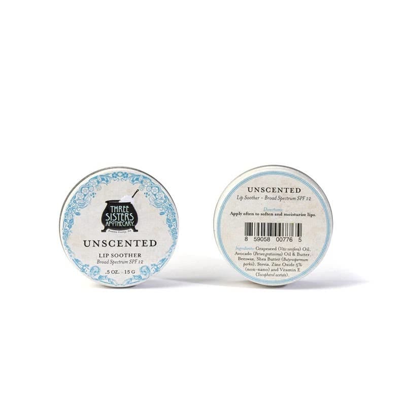 Three Sisters Apothecary - Unscented Lip Soother - Bath & 