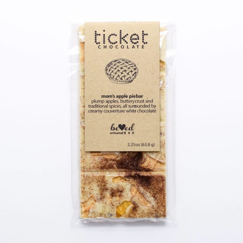 Ticket Chocolate - Artisan Chocolate Bars - Mom’s Apple Pie 