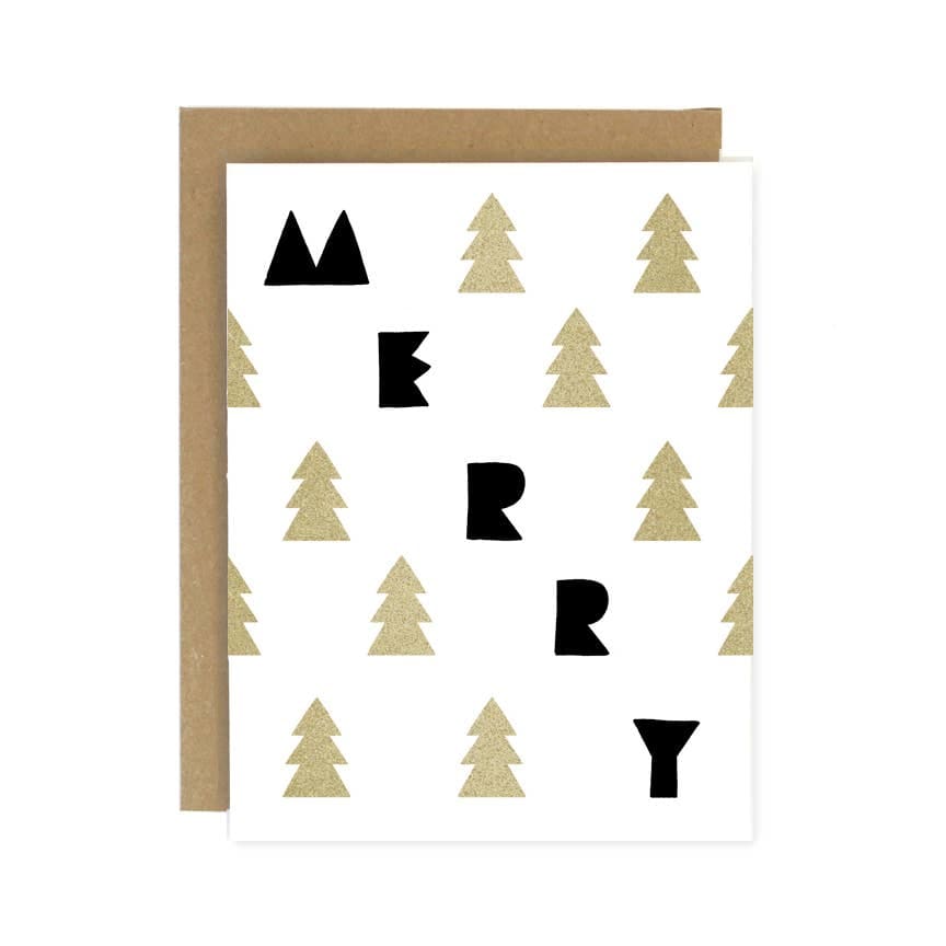 Worthwhile Paper - Merry Trees Holiday Card - Home & Garden
